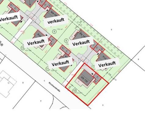Lageplan_Kirchenstraße - Sichern Sie sich das letzte Grundstück im ersten Bauabschnitt!