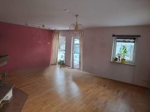 Wohnzimmer aus Ecke Kamin - 