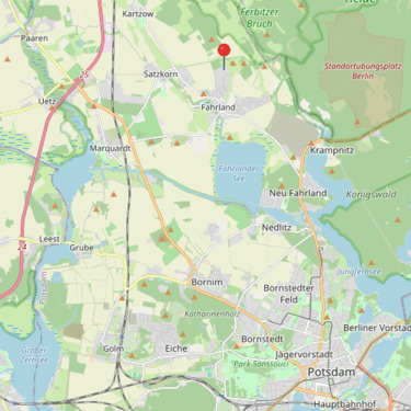 Am Spitzen Berg 77 in Potsdam Fahrland Verortung - 