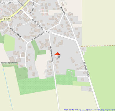 Lageplan - 1 Zimmer Einfamilienhaus in Apensen
