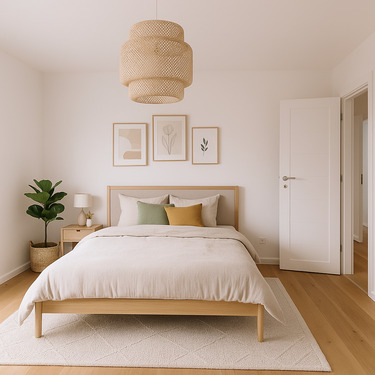 Schlafzimmer (KI generierte Einrichtung) - 2 Zimmer Etagenwohnung zum Kaufen in Stuttgart