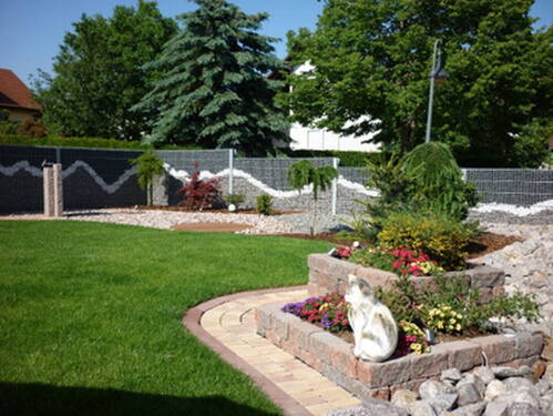 Gambionenzaun rundherum - 