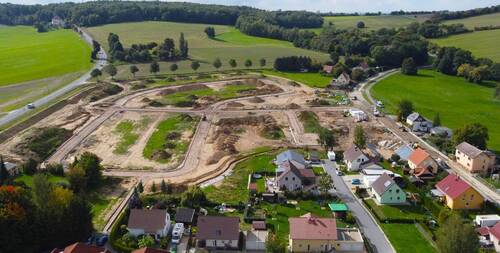 Blick auf das Baugebiet - 