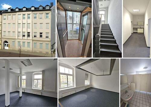 Bild 1 - Große Büroetage in einem sanierten Geschäftshaus - 10 Räume, Teeküche, Lift, Keller, Innenhof u.v.m.
