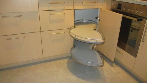 Einbauküche Eckschrank Auszug - 