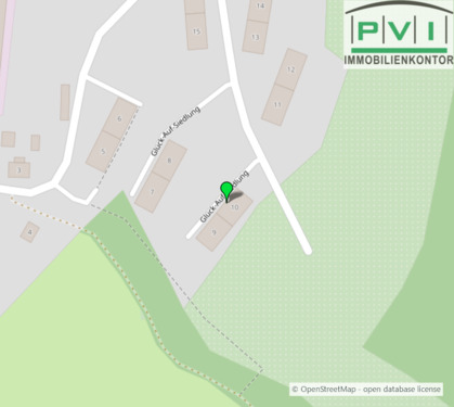 Umgebungskarte 1 - 2 Zimmer Etagenwohnung zur Miete in Schwarzenberg/Erzgeb.