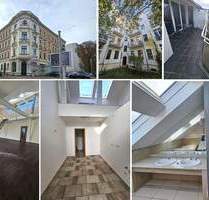 Helle DG-Wohnung mit Galerie, ca. 64 m² WZ, Kamin, Gäste-WC, gr. Balkon, Lift, SP mgl. - Leipzig Zentrum-Südost