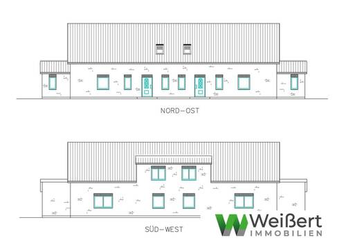 Ansichten - Wohnen in hochwertiger Bauweise mit großem Garten und moderner Ausstattung (KfW40)
