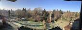 Ausblick von der Loggia (Panoramafoto, welches sich wölbt) - 
