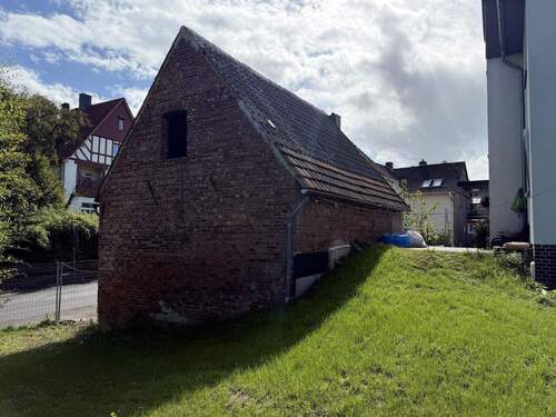 Blick auf die Scheune - 