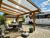 überdachte Terrasse - 3 Zimmer Einfamilienhaus in Bausendorf