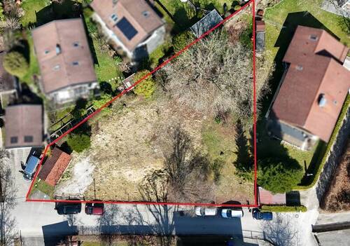 Blick zum Grundstück - Grundstück in Kolbermoor
