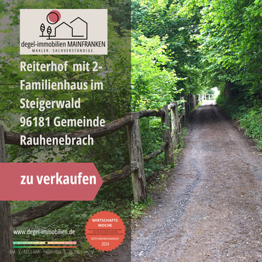 Traumhafter Reiterhof such neuen Besitzer - REITERHOF. Traumanwesen für Pferdeliebhaber im Steigerwald - Rauhenebrach OT