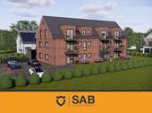 Gebäudefront. SAB - Oldenburg-Ofenerdiek - Exklusive Wohneinheit im KfW-40 QNG Effizienzhaus