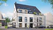OBER55 - Visualisierung Frontansicht - Dachterrassen-Highlight: Ihr neues Zuhause in Köln-Westhoven!