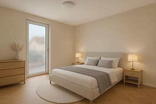 Visualisierung Schlafzimmer - 3 Zimmer Etagenwohnung zum Kaufen in Freckenfeld