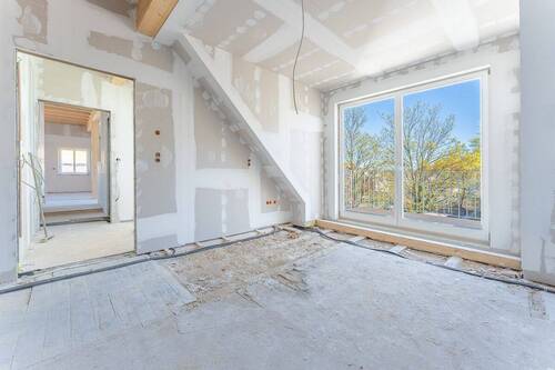 Wohnbereich mit Zugang zum Balkon - Etagenwohnung mit 35,50 m&sup2; in Kassel zum Kaufen