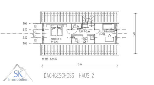 Beispiel Dachgeschoss - 