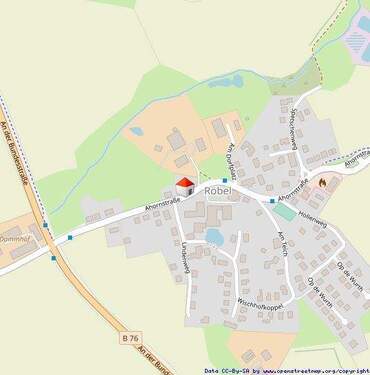 Lageplan - Reihenendhaus mit 75,00 m&sup2; in Röbel zum Kaufen