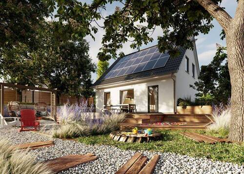 1 - Flair-110-Gartensicht.jpg - 5 Zimmer Einfamilienhaus zum Kaufen in Wietzen