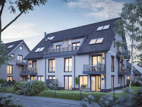 S130 Visualisierung Haus B - QUALTITÄT + KOMFORT ! Moderne 3-Zimmer-NEUBAU-Wohnung mit 2 Balkonen
