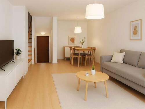 Wohnzimmer gestaged - 