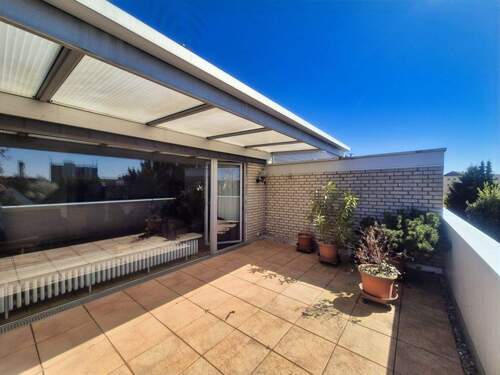 Terrasse - TOPLAGE IM HILDENER NORDEN - gemütliche, renovierungsbedürftige Dachterrassenwohnung