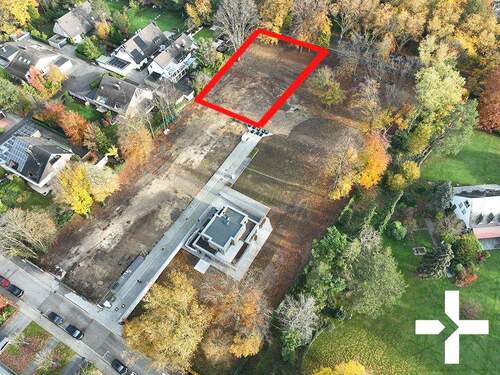 Luftaufnahme - Attraktives Baugrundstück für Ihren Wohntraum in gehobener Wohnlage nahe Schmölderpark