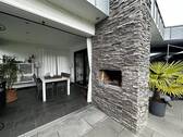 Wintergarten und Kamin mit Grilleinsatz - 