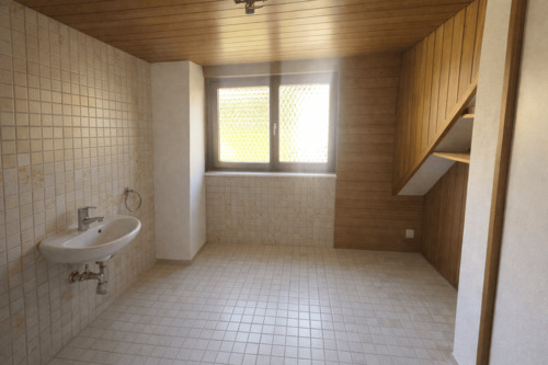 Bad (WC u. Waschbecken)/Haushaltsraum untere Etage - 