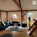 Wohnzimmer - Dachwohnung - Wohnen über den Dächern von Pforzheim