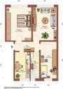 Grundriss Möblierungsvorschlag - 3 Zimmer Etagenwohnung zur Miete in Zittau