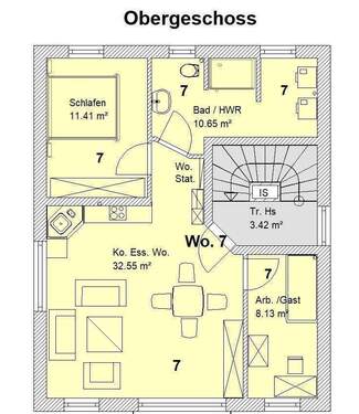 OG Whg. 7 Haus 2.jpg - 3 Zimmer Etagenwohnung in Burgau