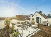 Dachterrasse - Visualisierung Dachterrasse mit Ausblick - 