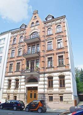 Hausansicht - +++ Schöne 2-Zimmer Wohnung zum Kauf auf dem Chemnitzer Kaßberg +++