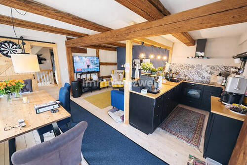 Gesamt Ansicht Küche Wohnen und Essberreich - 