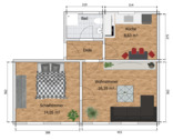 Grundriss 2-Raum HH bemasst.png - 