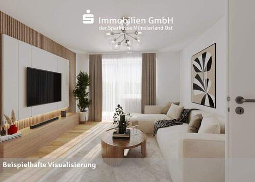 Wohnzimmer - 6 Zimmer Einfamilienhaus in Beckum / Neubeckum