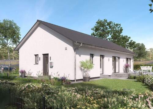 Hausansicht - gemütlicher, barrierefreier, großer Bungalow inkl. Grundstück