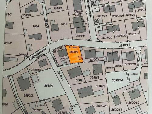 Lageplan Grundstück - Grundstück in Landshut zum Kaufen