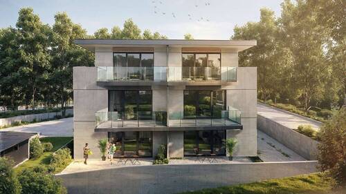 Süd Ansicht - Moderne 3-ZKB-Neubauwohnung mit Terrasse, Aufzug & Wärmepumpe in Neuwied-Heddesdorf