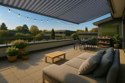 Dachterrasse Illustration - 