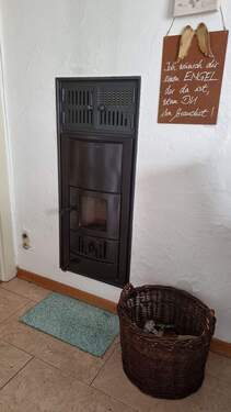 Holz Ofen in Küche - 