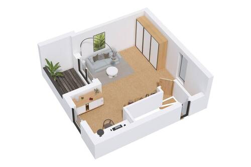 Dachgeschoss mit Dachterrasse - 