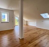 Außergewöhnliche Dachgeschosswohnung mit Panoramaausblick, Dachterrasse und eigenem Garten! - Fischbachau