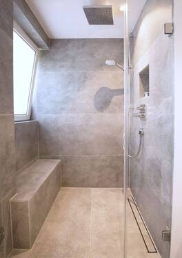 Regendusche mit Sitzbank - 