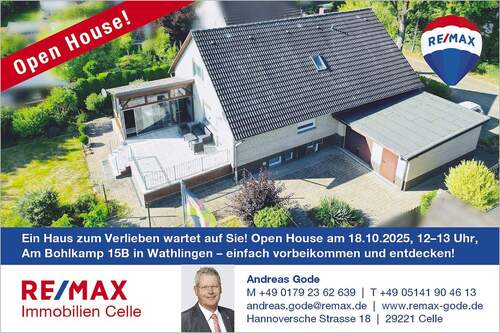 OpenHouse - Endlich Platz zum Durchatmen - Ihr neues Zuhause in Wathlingen ! (AG-1020-98)