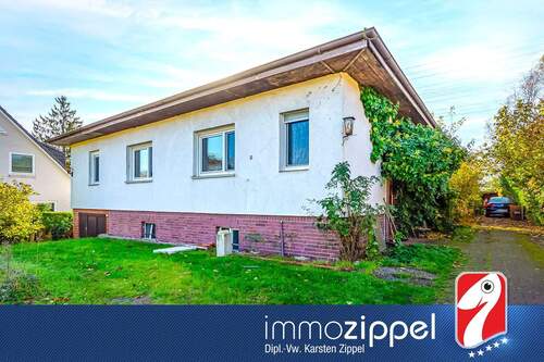 Titel1 - Handwerkerobjekt in Lindenberg OT Klarahöh: Bungalowstil, 4Zi., Vollkeller, Sommergarten