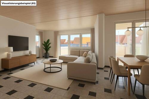 Einrichtungsbeispiel - Großzügige 6-Zimmer-XXL-Wohnung mit zwei Balkonen+ zwei Garagen