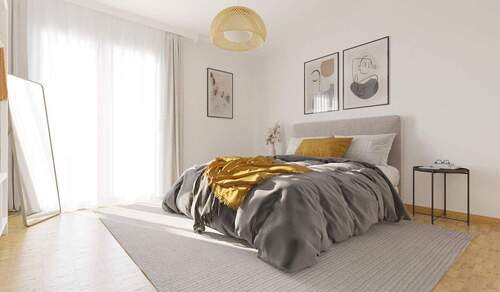 Ein komfortables Schlafzimmer für maximale Erholung - 3 Zimmer Etagenwohnung zum Kaufen in Rostock